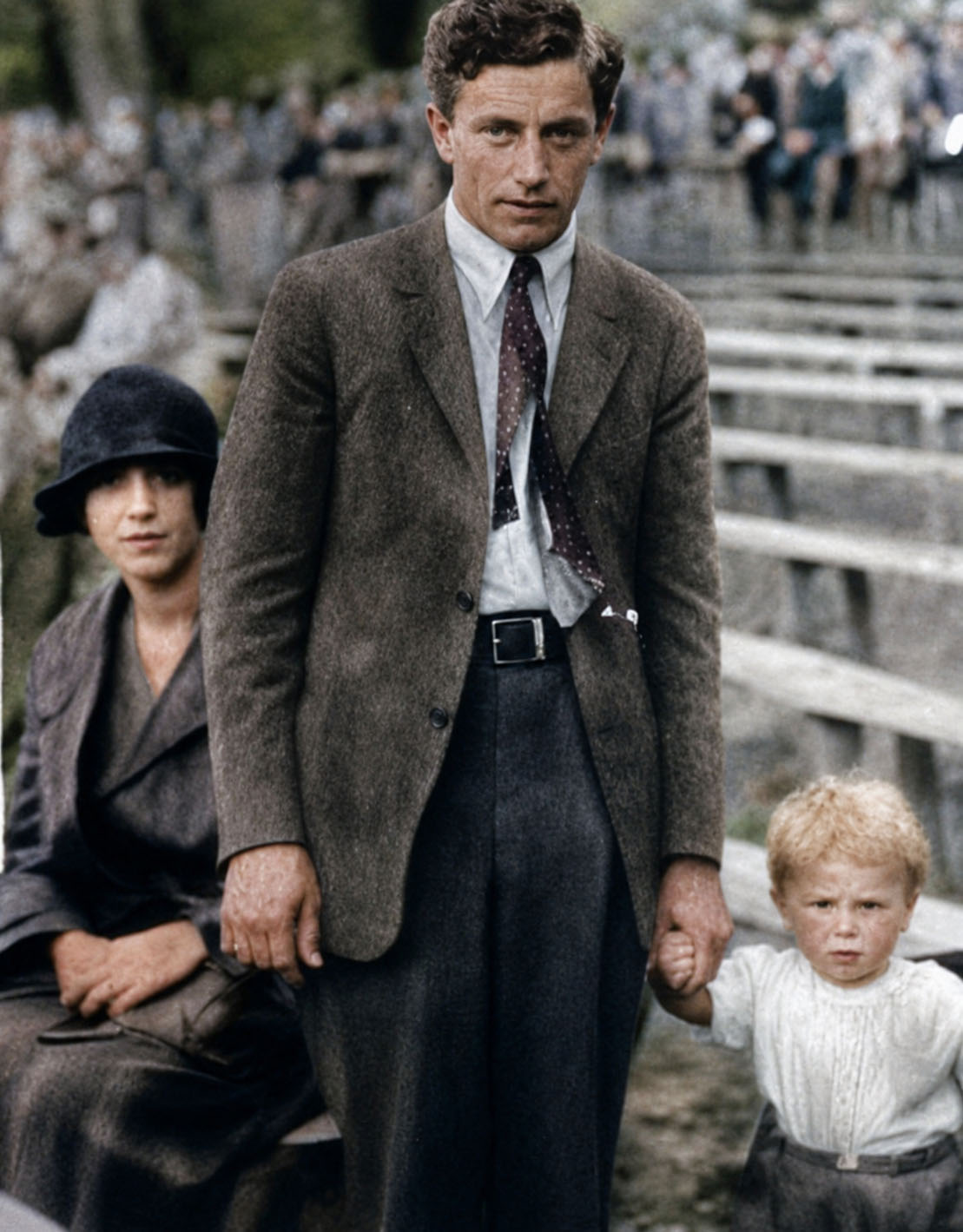 Otto Haftl mit Familie